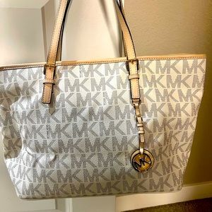 Michael Kors Large Logo Top Zip Tote